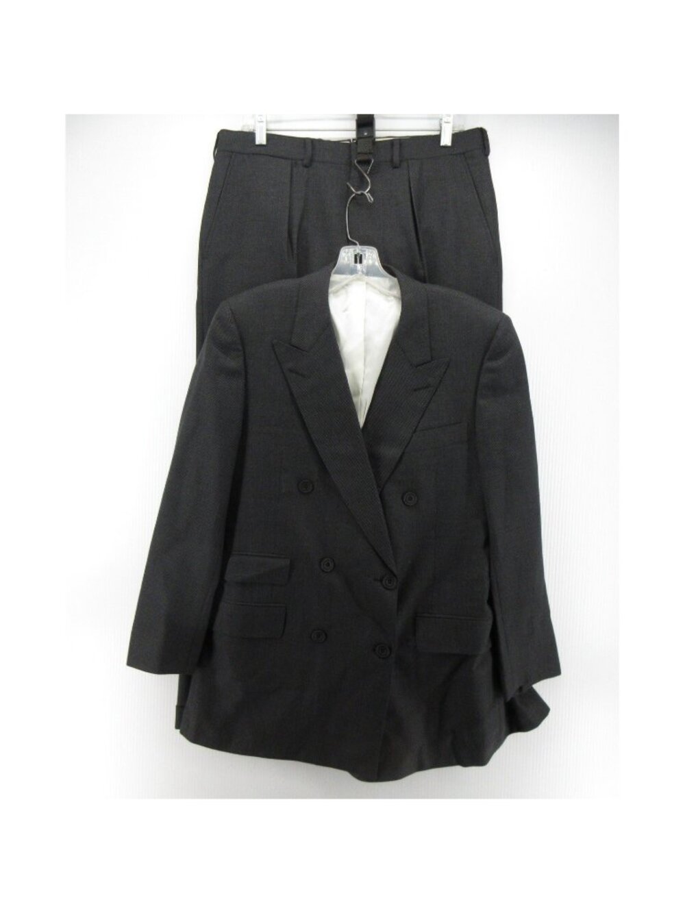VINTAGE Turnbull Asser Suit 40 Wool Double Breasted England 32X28 *